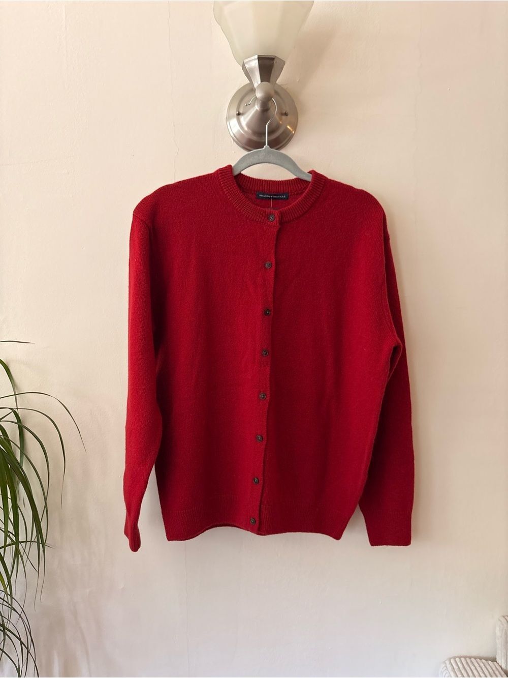 NWT Brandy Melville Red Knit Crewneck Sweater Cherry Red Y2K Preppy Pullover